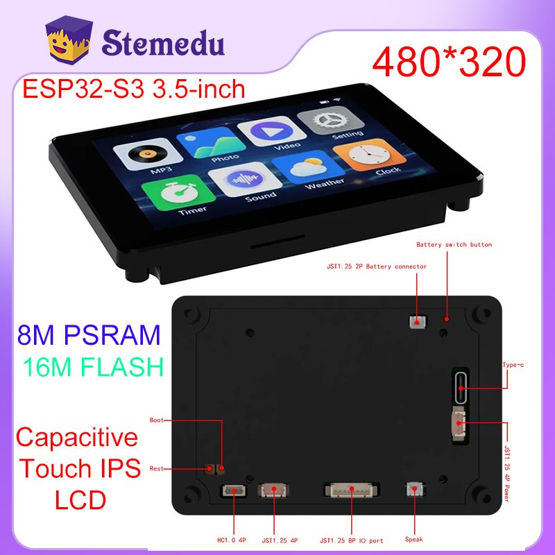 Home Automation Arduino - Mini ESP32-S3 modulo IPS Touch capacitivo